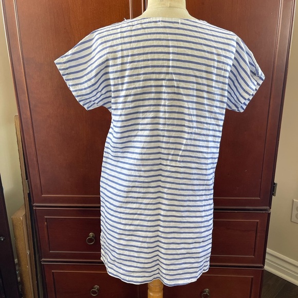 Alesia Pacini 100% linen striped swim suit cover up - Picture 5 of 5